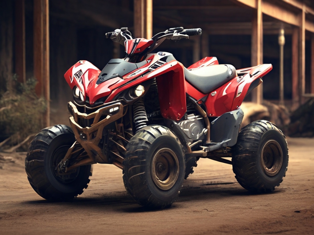 An ATV bike