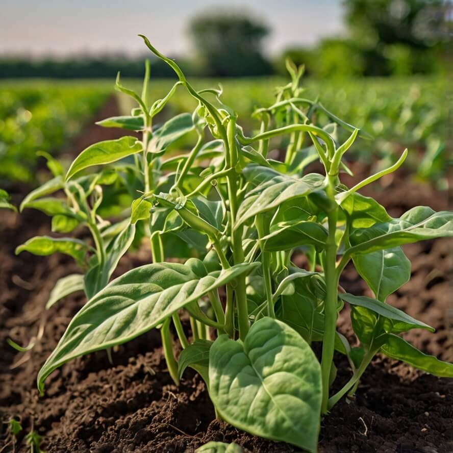 Green bean plants