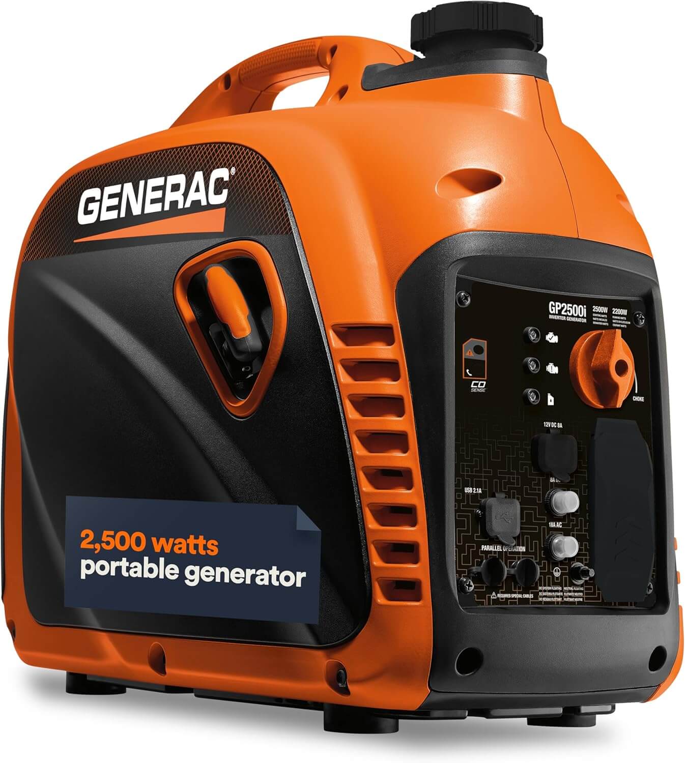 Generac 8250 GP2500i 2,500-Watt Portable Inverter Generator