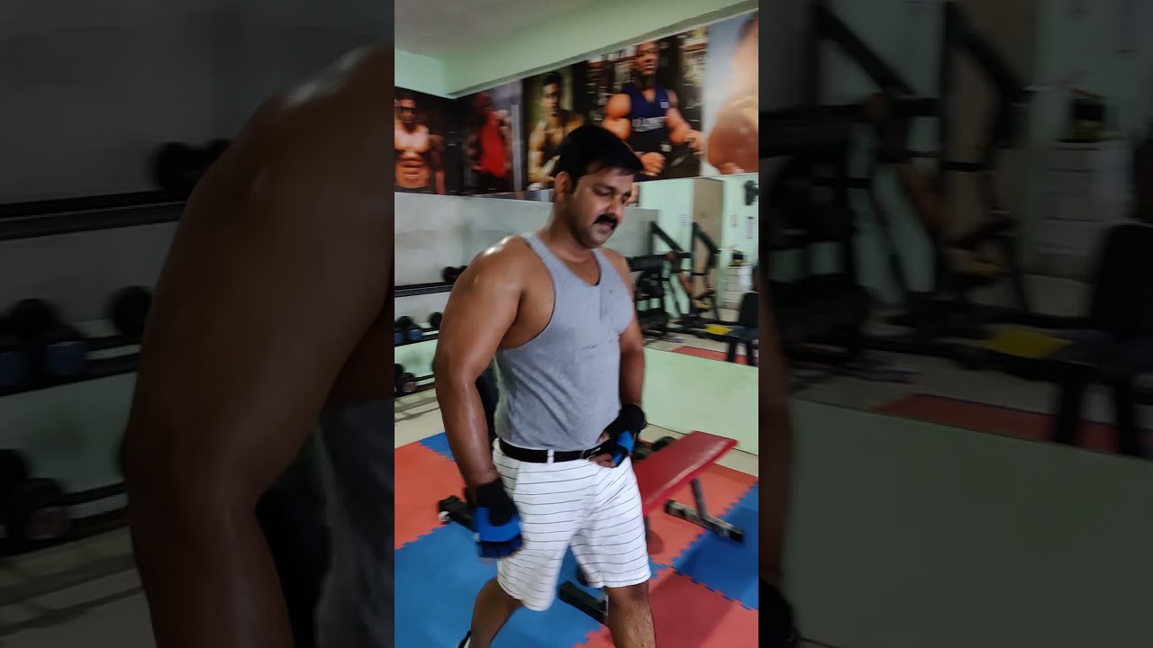 Pawan Singh Gym Workout - मोहब्बत कर गईल अखियाँ - Bhojpuri Song - Short Video 2021