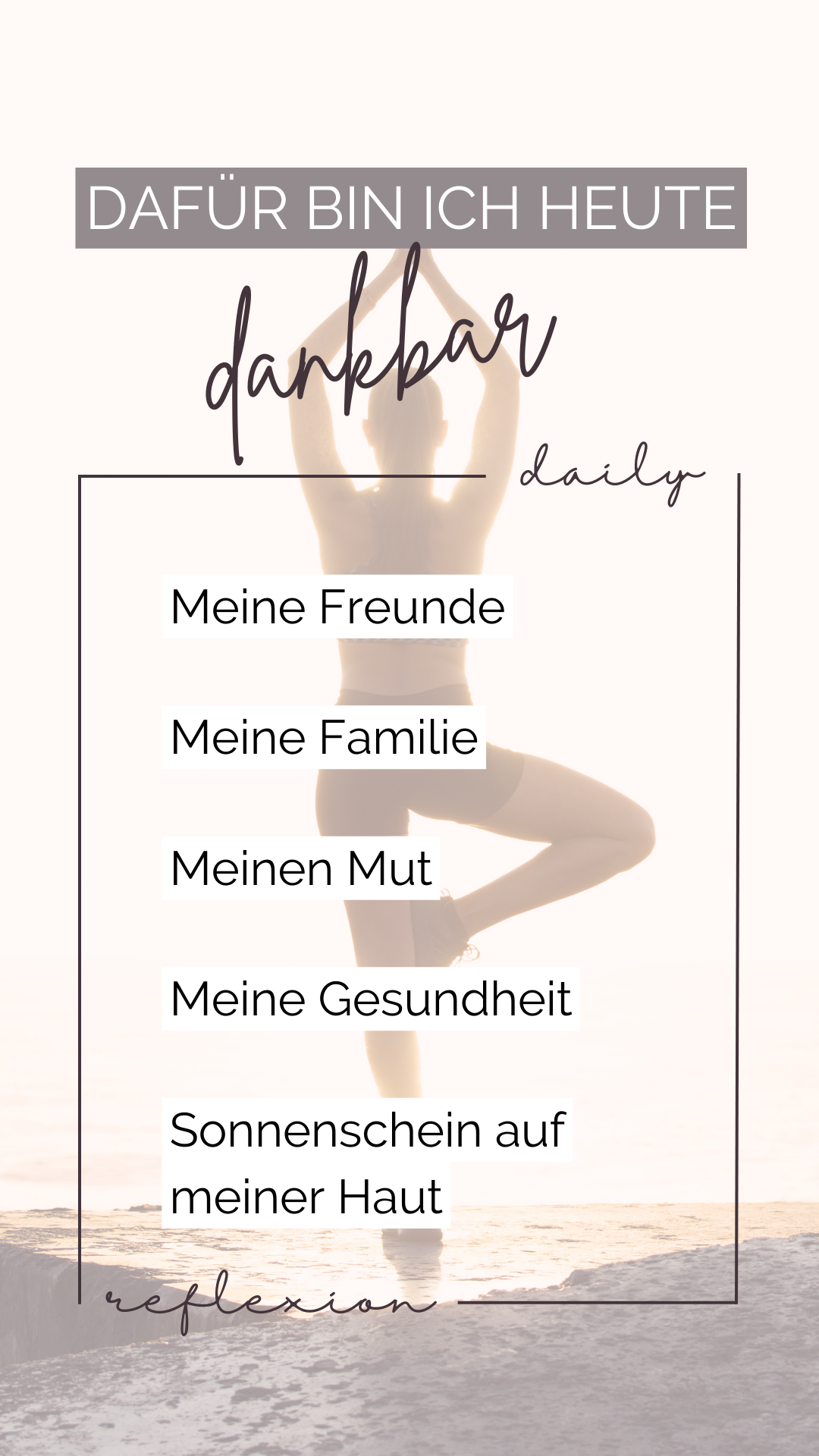 Lila Beige Feminin Dankbarkeit Tagebuch Reflexion Instagram Story - 2
